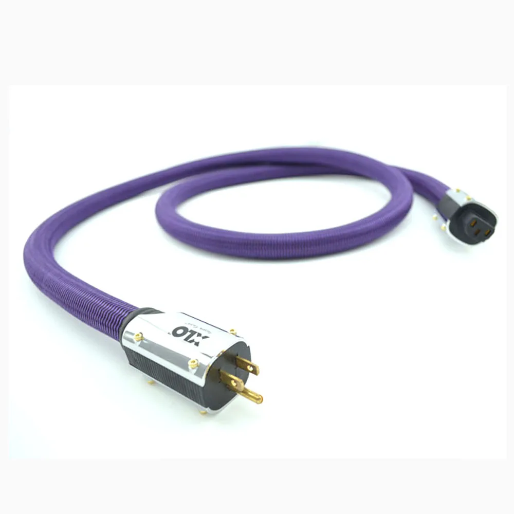 Кабель питания Purple Rush US кабель переменного тока без оригинальных кабелей hifi в