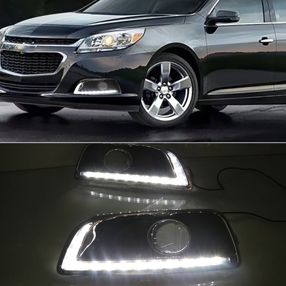 2 шт. для Chevrolet Chevy Malibu 2012 2015 DRL с сигнал поворота Габаритные светильник