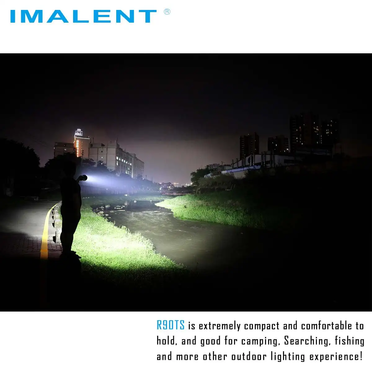 IMALENT R90TS 18x XHP35 HI 36000 люменов 1750 метров светодиодный светильник-вспышка наружный поисковый светильник для кемпинга охотничий фонарь Портативный