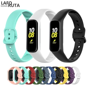 Силиконовый ремешок Laforuta для Galaxy Fit-e, резиновый спортивный браслет для Samsung R375, женский и мужской браслет для фитнеса 2019
