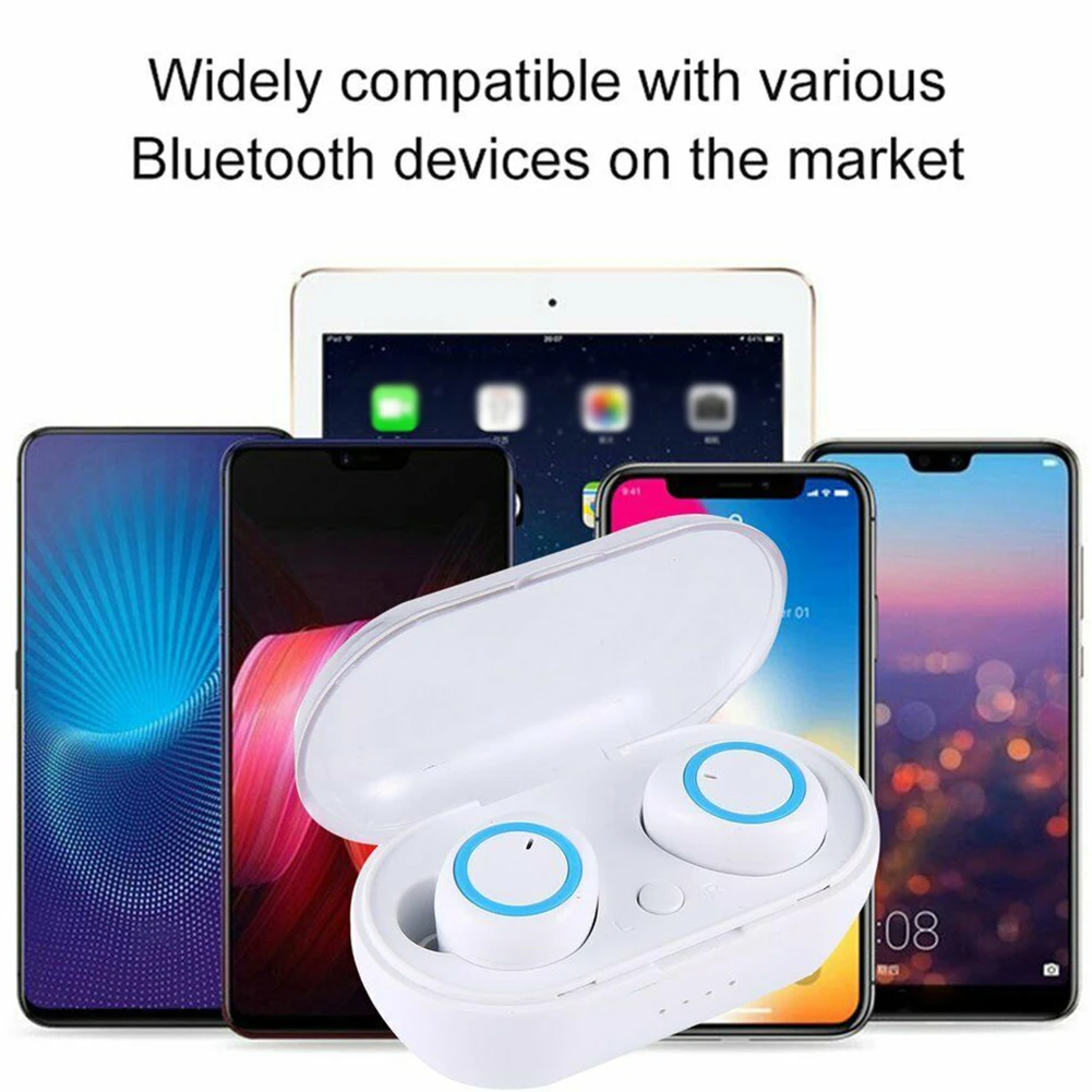 Bluetooth наушники в ухо V5.0 мини шумоподавление портативный говорящий бинауральный