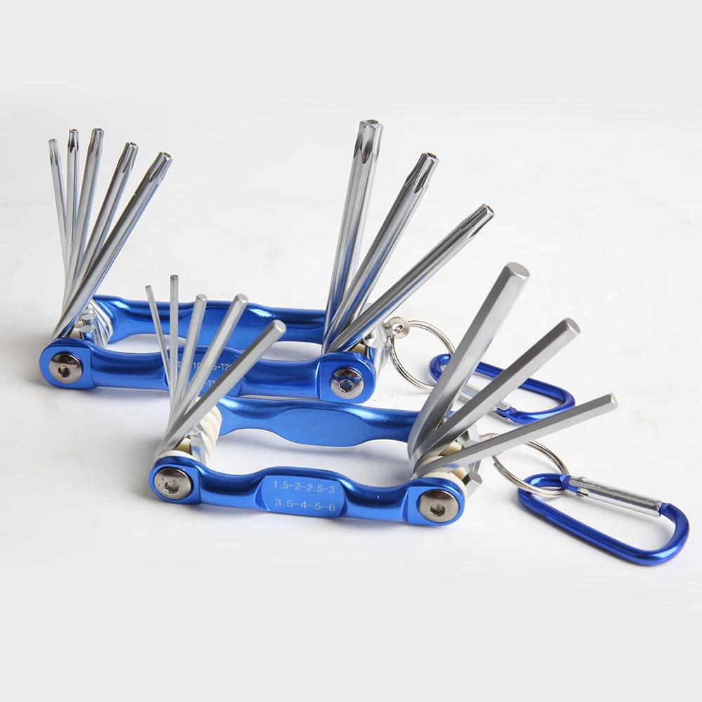 Набор гаечных ключей шестигранный металлический складной | Спорт и развлечения