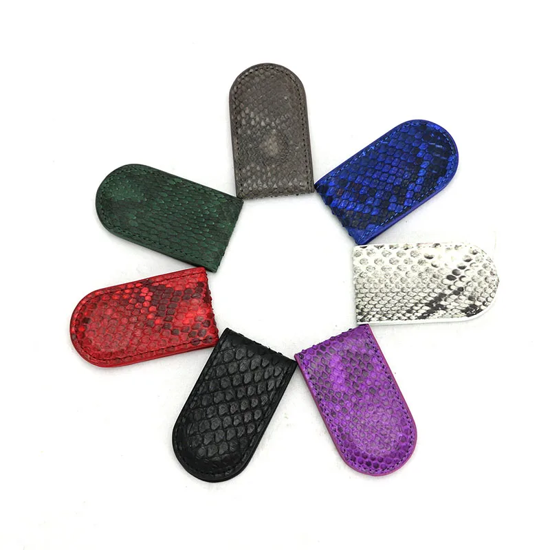 Роскошный высококачественный зажим для денег из натуральной кожи питона|money