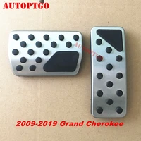 stainless steel car gasbrake foot pedal pad cover kit for jeep grand cherokee 2009 2019