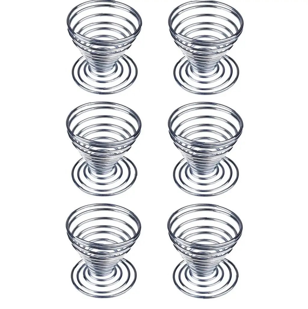 6 шт. металлическая Проволочная Подставка для яиц подставка хранения из