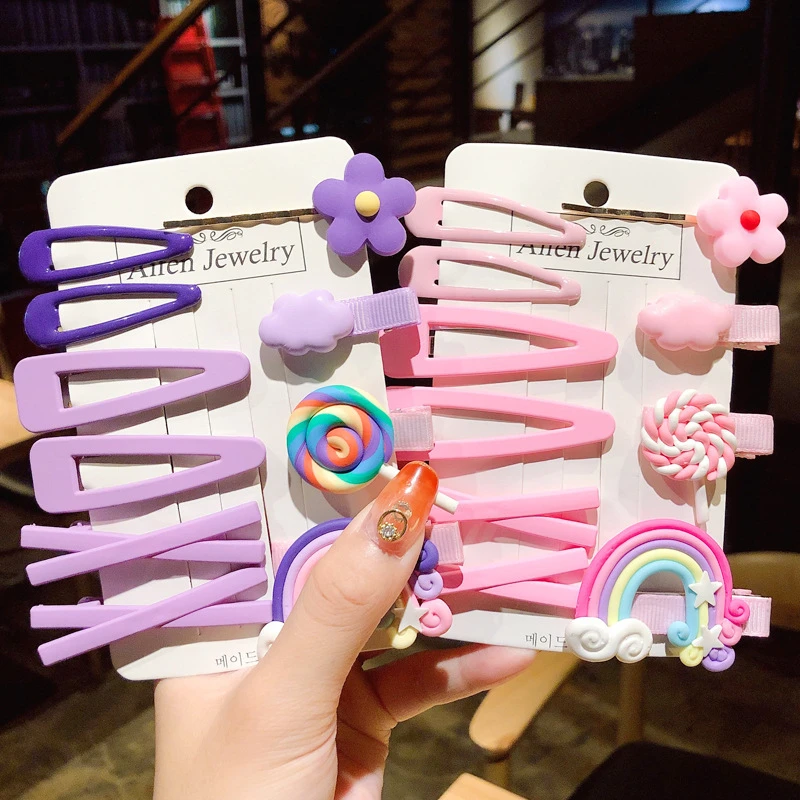 

Children's Hairpins Set Korean 2020 New Ins Girl's Hair Clip Side Clip Baby BB Clip Fashion Barrettes Flower Fruit Hairgrip Gift