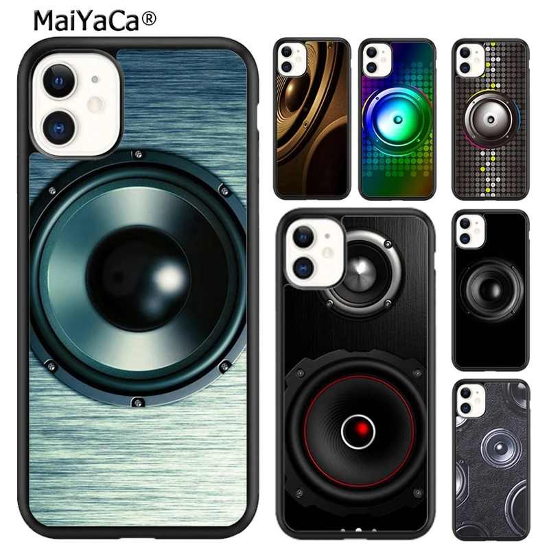 MaiYaCa массивные музыкальные колонки чехол для телефона iPhone 5 SE 6s 7 8 plus X XR XS 11 12 pro max