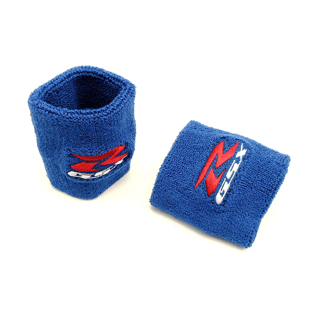 

3D Motorcycle Front Fluid Oil Brake Reservoir Tank Cup Cover Protector For Suzuki GSXR600 GSXR750 GSXR1000 Reservoir Sock Blue