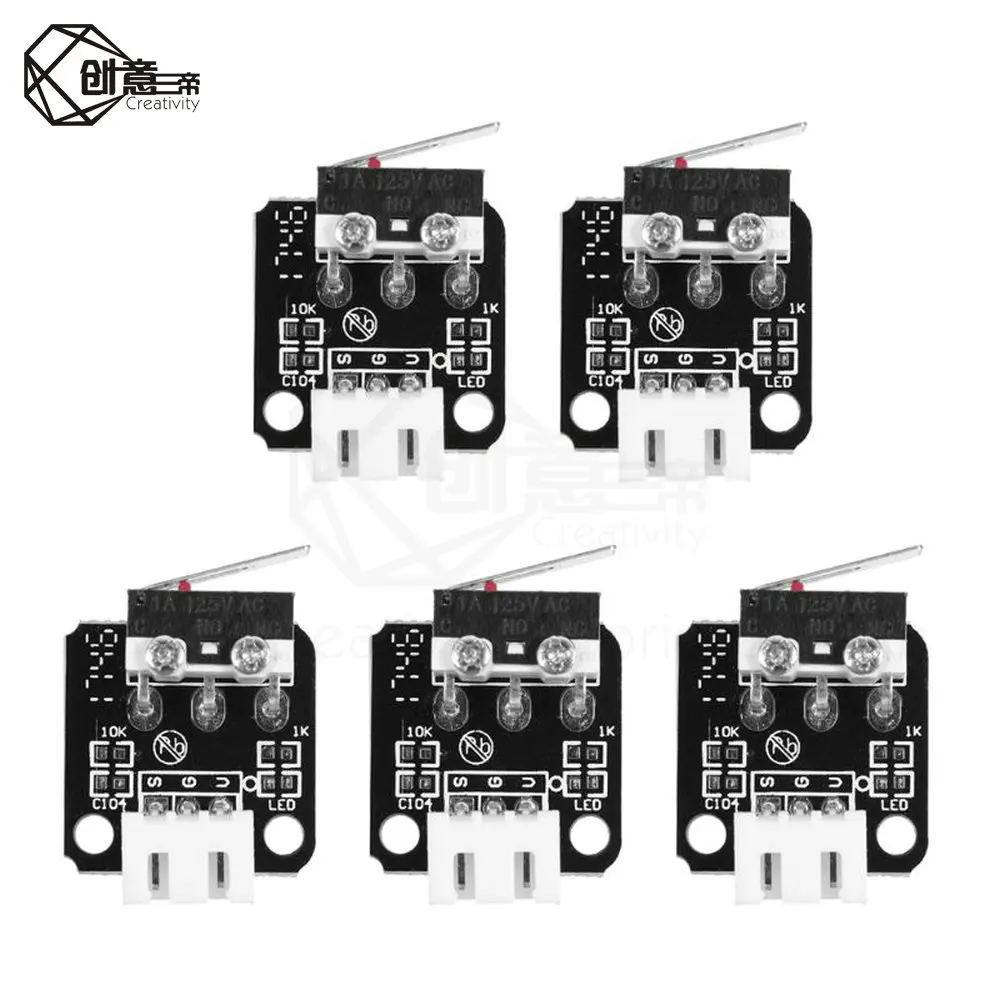 10 шт. 3D принтеры аксессуары X/Y/Z оси концевой упор выключатель 3Pin N/O N/C Управление