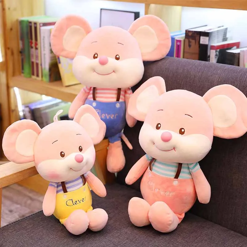35/45/55 см 3 вида принтов милые умные ремень Мышь фигурка плюшевая игрушка просо