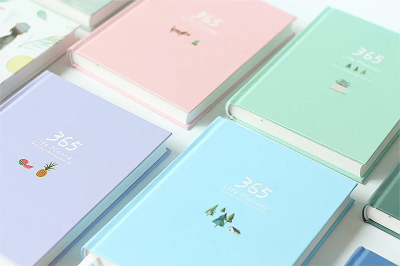 MyLifeUNIT Color inner page Schedule Notebook Planner Animal Fruit Stationery Notebook A5 Life Weekly Monthly Daily Organizer