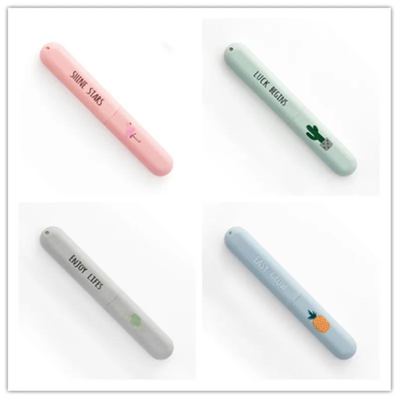 1 шт. Простая цветная портативная защита для зубных щеток пластиковый