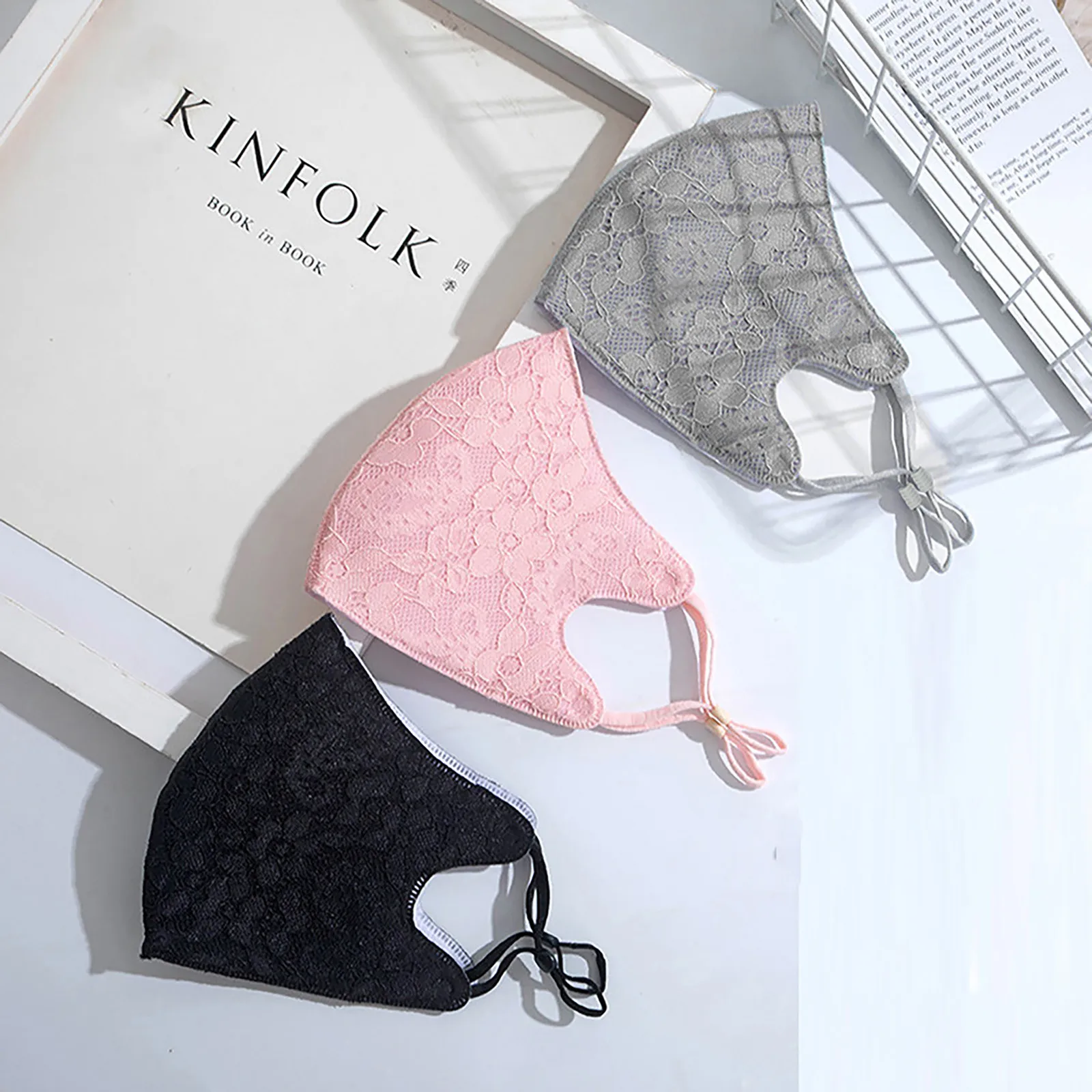 

Adult Women Washable Mouth Mask Reusable Lace Flower Face Mask Adjustable Breathable Mascarillas Dustproof Cotton Facial Mask