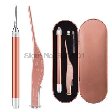 by dhl or ems 50sets LED Flashlight Ear Cleaner Earpick Set Earwax Removal Spoon Tweezer Ears Care Tool new | Красота и здоровье