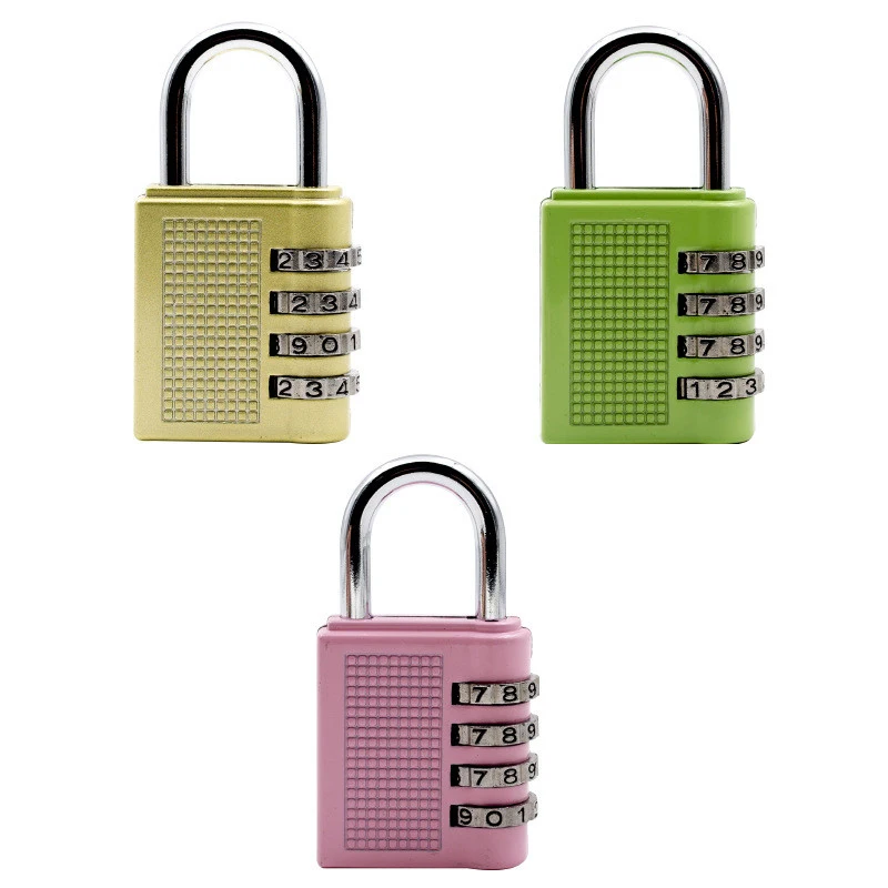 Кодовый замок 4-значный циферблат для чемодана сумки на молнии рюкзака окна двери