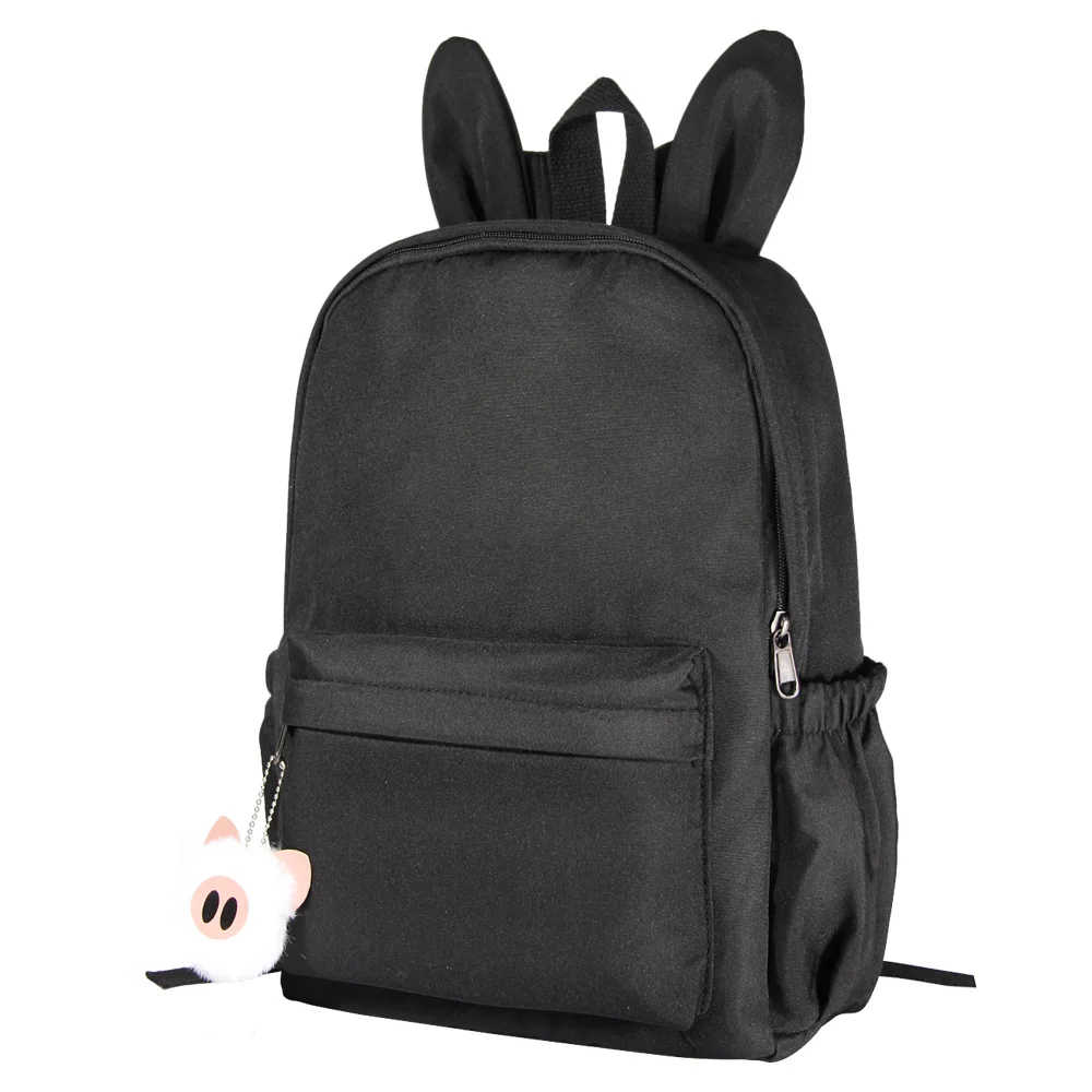 

New Korean Kawaii Rabbit Ears Girls Kids Book School Bags Teenagers Student Schoolbags Women Laptop Travel Mini Backpack