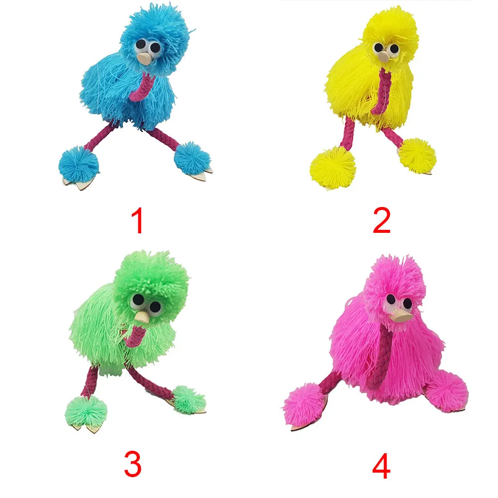 2 шт. традиционные деревянные куклы ручной работы в форме страуса | Игрушки и