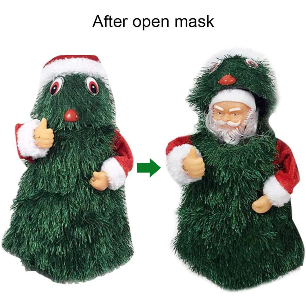 Электрический Санта Клаус вращающийся на 360 градусов открытое пение игрушка елку