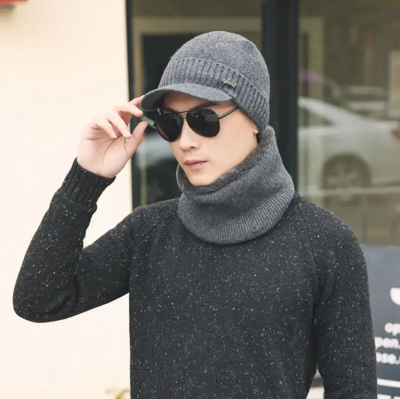 Унисекс теплые зимние вязаные шапки модная зимняя шапка для мужчин и женщин