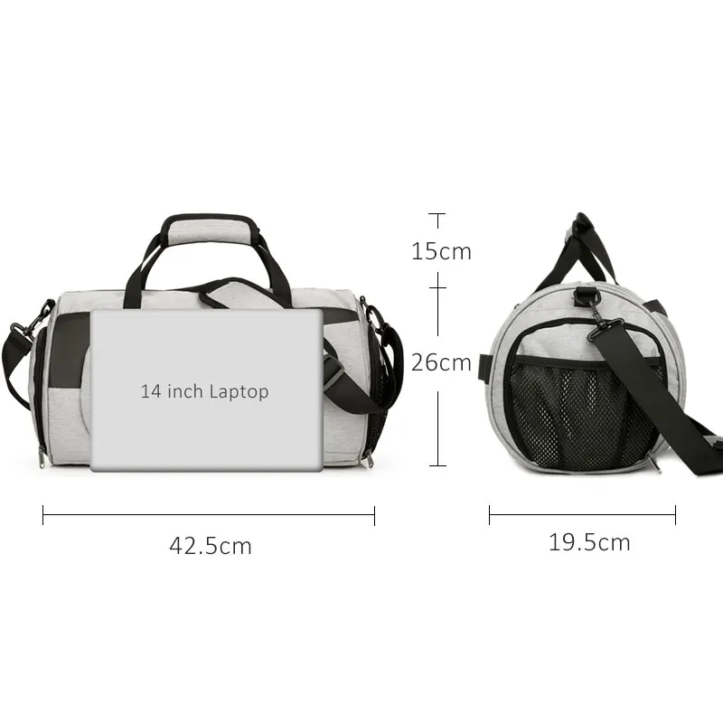 Популярная Водонепроницаемая Мужская спортивная сумка с карманом для обуви