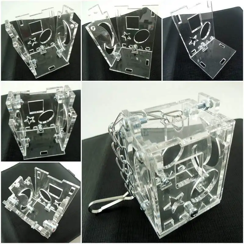 Портативная прозрачная акриловая кормушка для птиц подвесная игрушка кормления