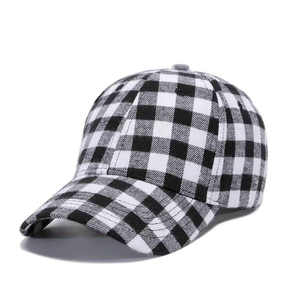 black TOHUIYAN, мягкая хлопковая клетчатая бейсболка, мужская, женская, Bone Gorras, Snapback, шапка, весна-лето, Регулируемая Кепка, s, для отдыха, Casquette, шапки - Цвет: black