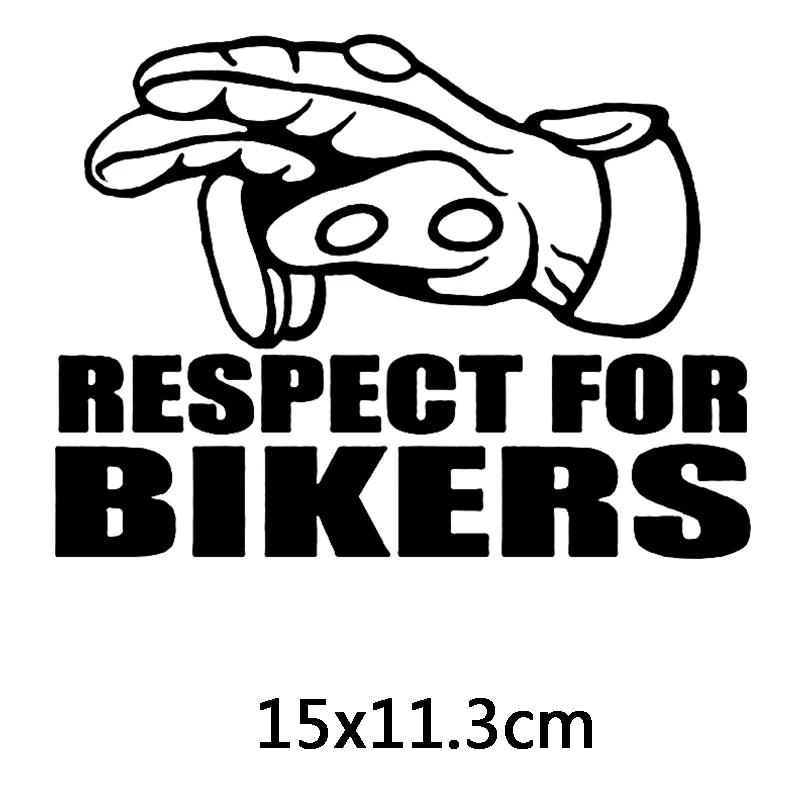 Творчество автомобильные наклейки уважение байкеров жест для автомобиля и