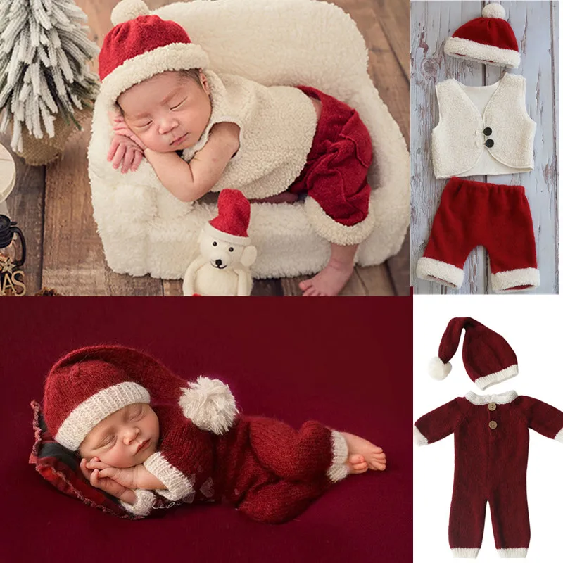 

Реквизит для фотосъемки новорожденных Рождественская шапка детский комбинезон одеяло для фотосъемки аксессуары для студийной съемки
