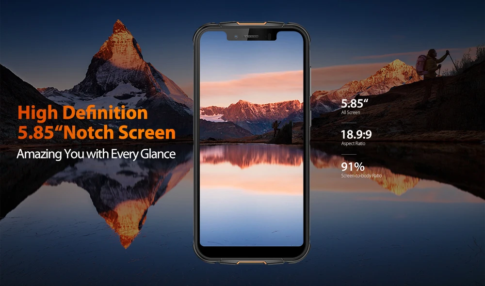 Ulefone Armor 5S IP68 водонепроницаемый прочный смартфон Otca-core Android 9,0 4 Гб+ 64 Гб Dual SIM 4G мобильный телефон NFC Беспроводная зарядка