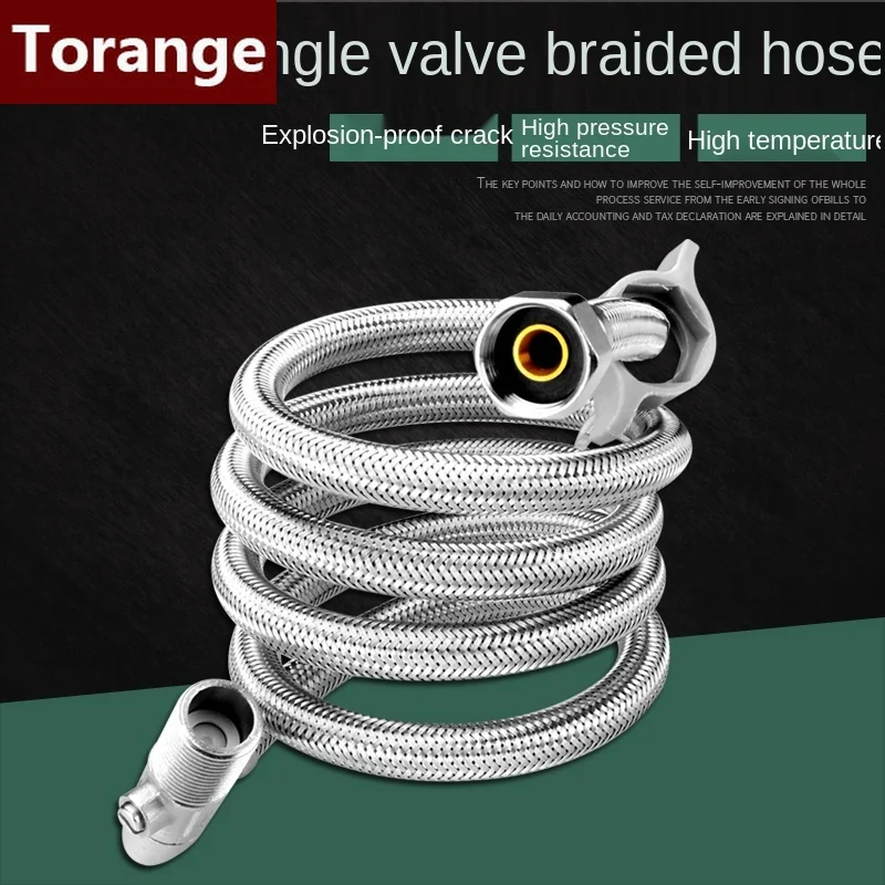 304 SUS плетеный шланг для подачи воды угловой клапан переключатель
