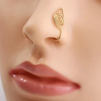 african nose cuff non piercing gold fake nose rings clip on nose cuffs nose jewelry for women girl fake piercings