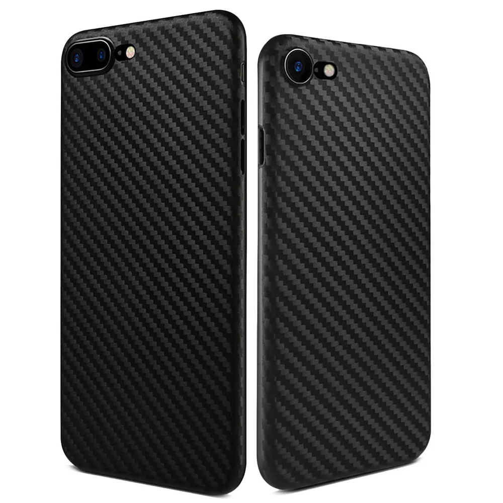 100% для iPhone 7 8 9 Plus SE2 из натурального углеродного волокна 0 6 мм тонкий объектив