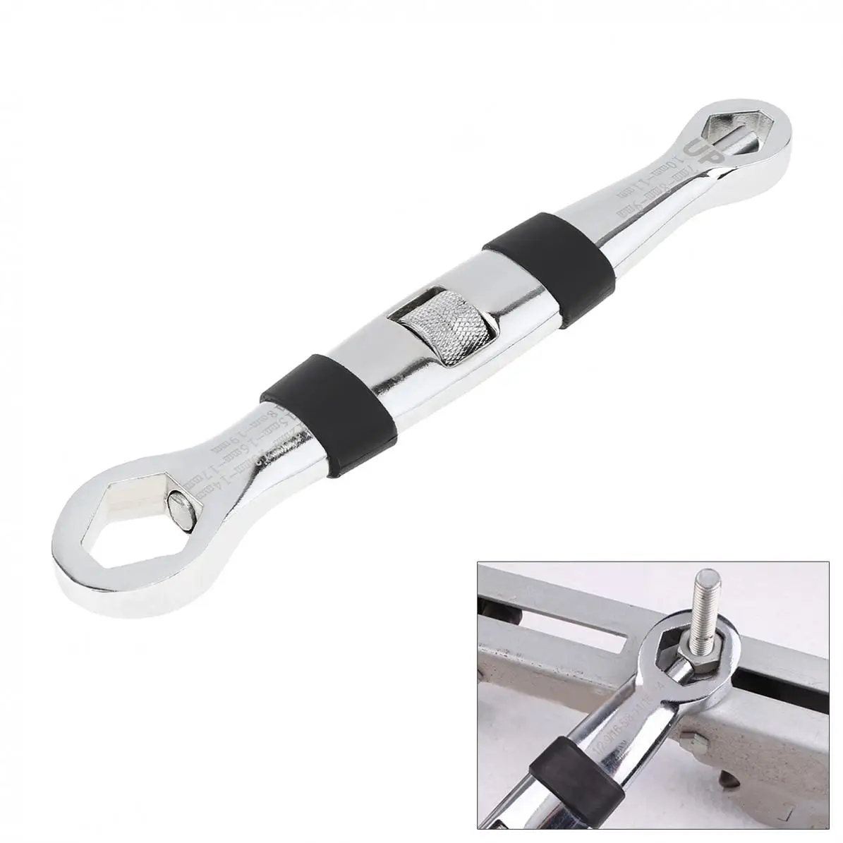 Многофункциональный гибкий гаечный ключ 16 в 1 регулируемый от 4 до 19 мм бытовой