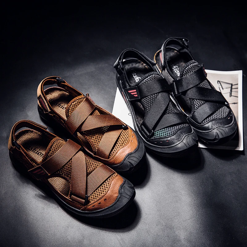 

Work Sandals Sandals Men Beach Sandale Homme Ete Roman Sport Sandalias Deportivas Sandal Shoes Sandali Da Uomo Sandles For