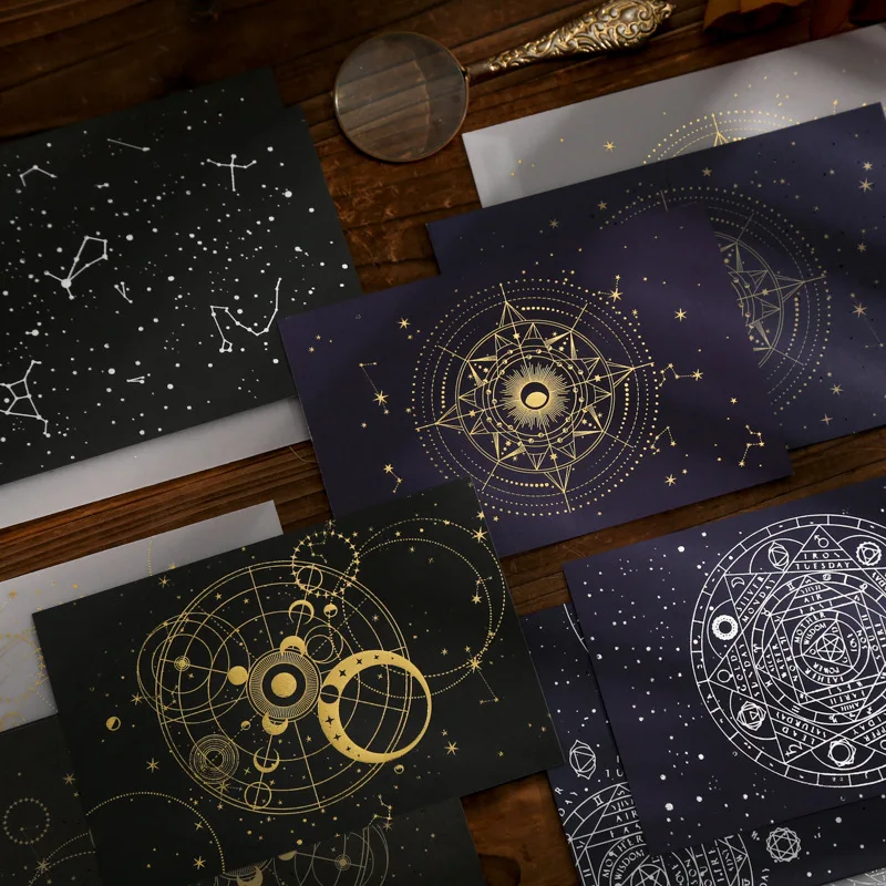 3 шт./упак. набор бронзовых бланков серия Galaxy Universe креативные конверты бумажных