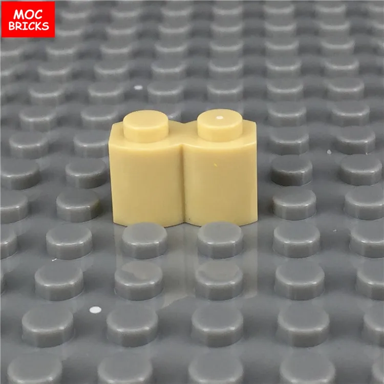 200 шт./лот MOC кирпичи модифицированные 1x2 деревянная стена 30136 образовательные