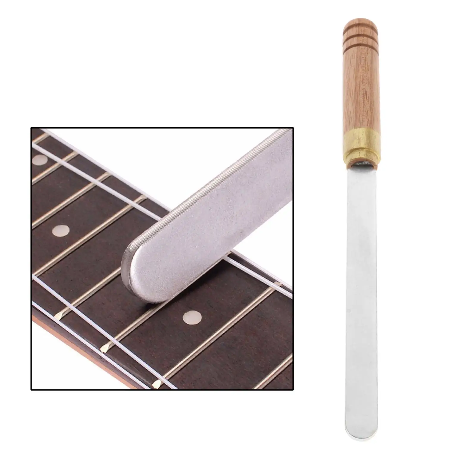 

Guitar Double Edge Fret File Fretboard Fingerboard Frets Leveling Grinding Maintenance Accessory Set for Bass Guitar