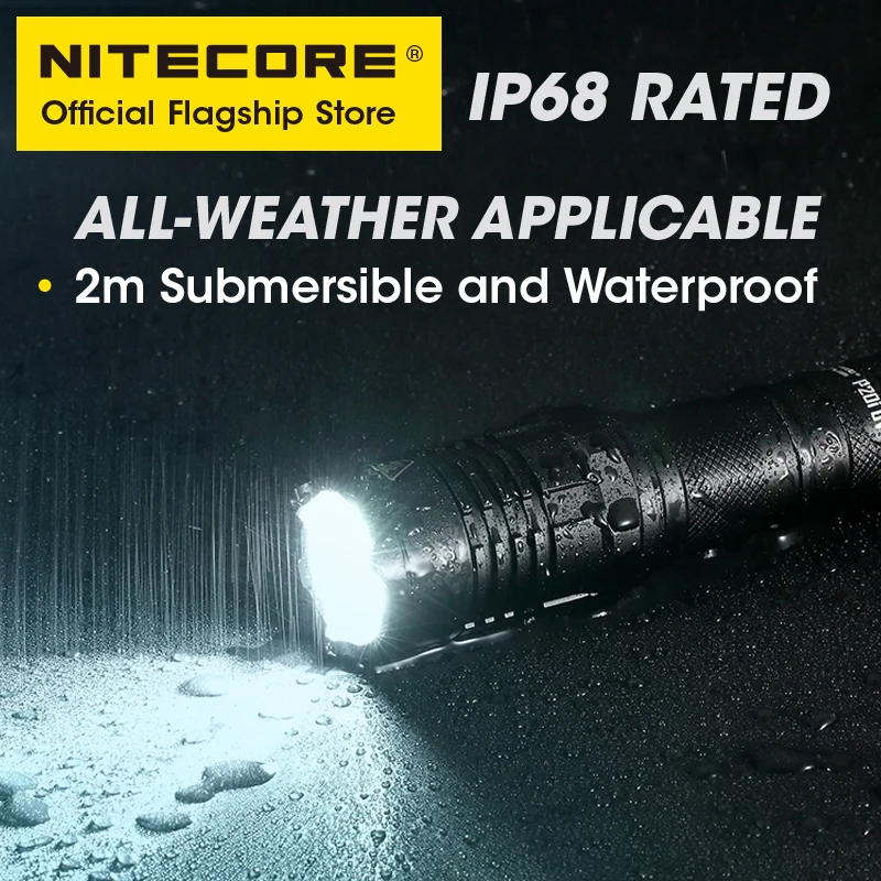 Самодельная неисправная вспышка NITECORE P20i UV 1800 люмен перезаряжаемый двойной