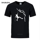 Летняя брендовая одежда, футболка для восхождения, Повседневная хлопковая летняя забавная футболка с коротким рукавом для езды на горах, Мужская футболка, мужская одежда