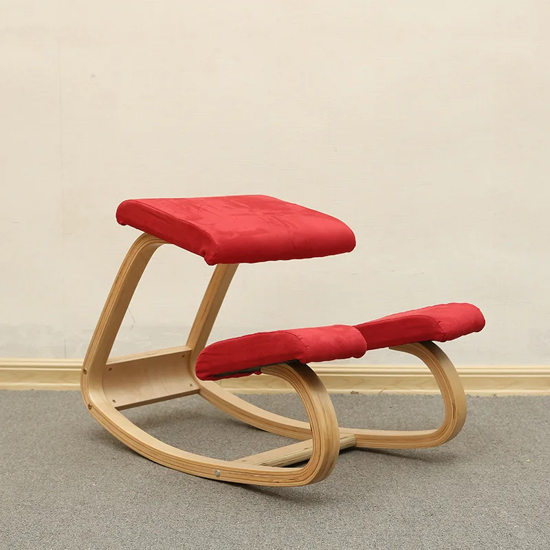 Silla ergonómica de madera para ordenador, asiento Original para arrodillarse, muebles de oficina y hogar sillas de oficina