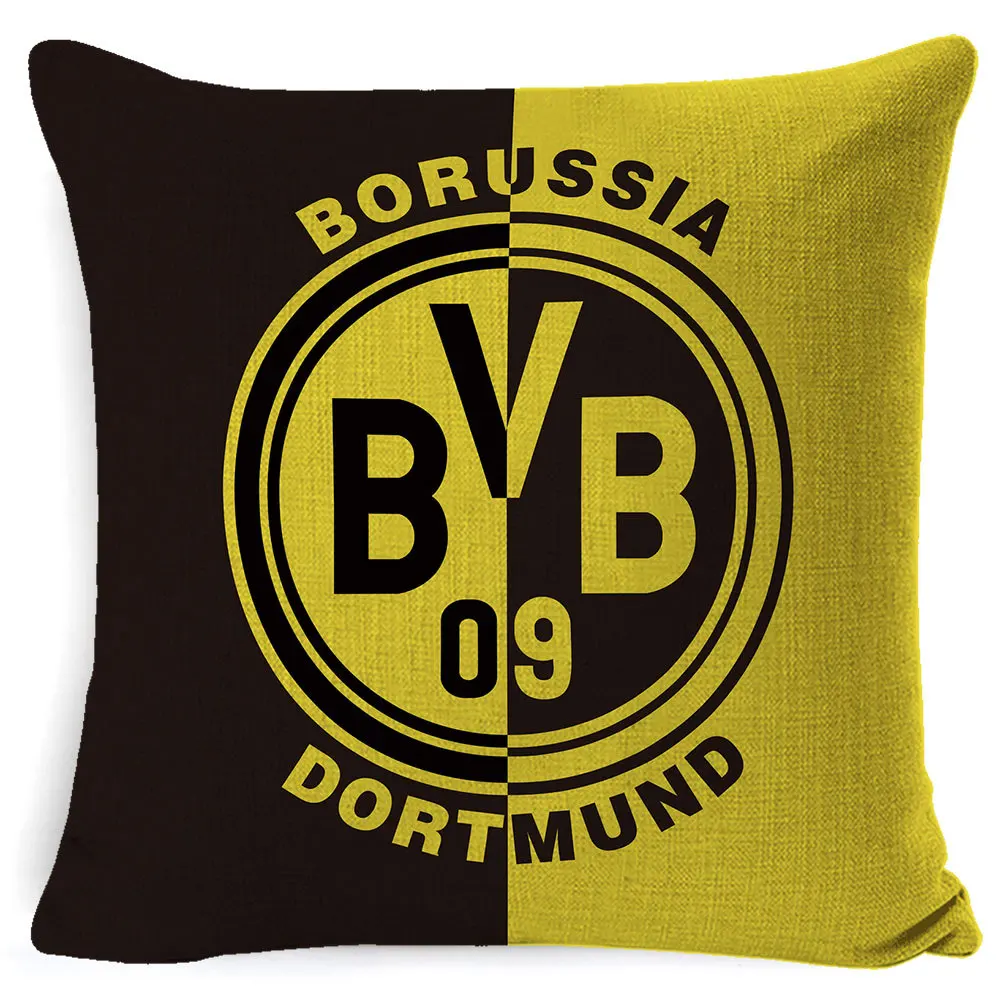 

Sport Style Football Pillowcase Linen Soft European Football Team Cushion Cover For Sofa Chair Home Decorate Pillow Case