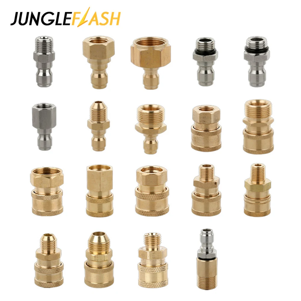 

High Pressure Washer 1/4" Quick Connect Coupler Adapter Clean Washing Pressure Washer Connector for Quick Connecting Car Washer