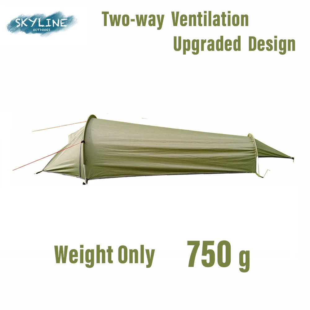 

Outdoor Ultralight Tent 1 Person For Tourism Cycling Camping Tents Backpacking Waterproof Sleeping Bag Car Travel Equipment