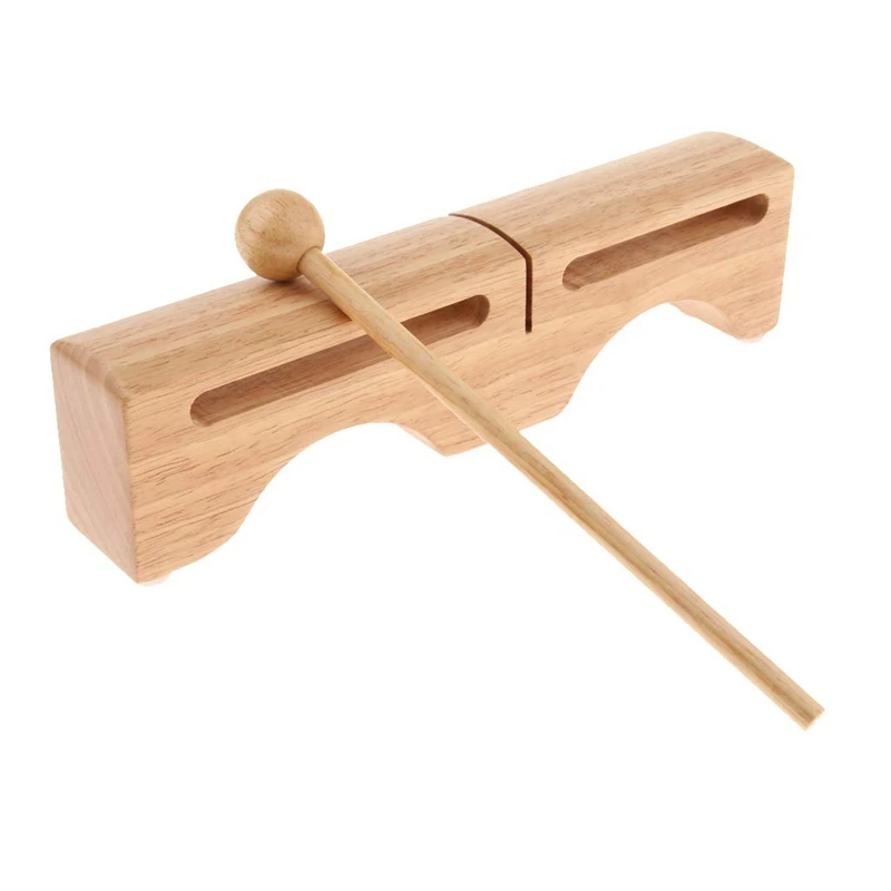 Деревянная перкуссия ритм-блоки с молотком для раннего дошкольного образования