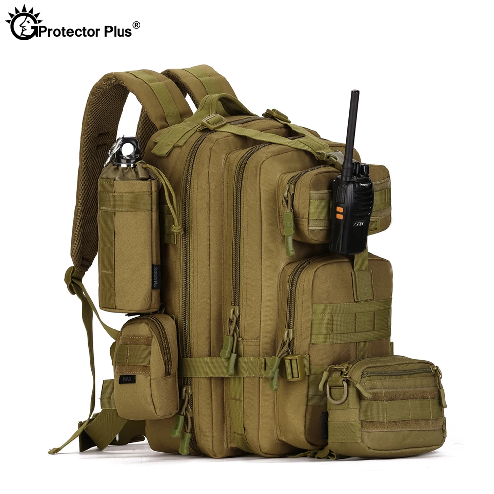 Военный Рюкзак PROTECTOR PLUS 40 л с системой Молле сумка для зарядки через плечо