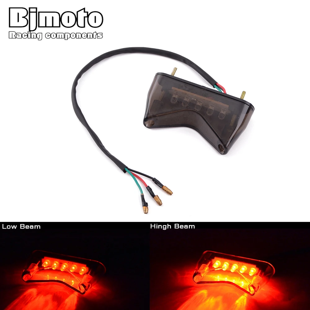 Emark мотоцикл велосипед Крест задний тормоз светодиодный стоп-светильник фонарь