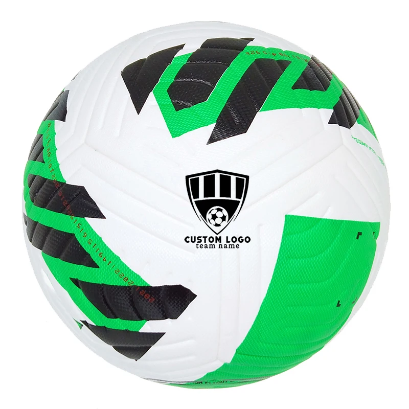 

Настраиваемый футбольный логотип с названием футбольной команды, мяч для тренировок по футболу № 5, высококачественный бесшовный износост...