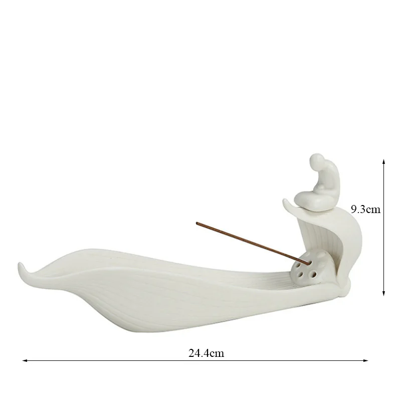 Курильница для благовоний из белого фарфора керамический держатель палочек