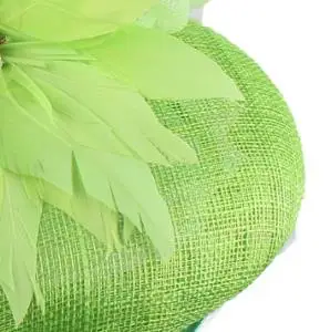 Новинка, 4 слоя, sinamay, вуалетки, millinery, женские, вечерние, для чаепития, головные уборы, женские, свадебные, для свадьбы, головной убор, модный, для случая - Цвет: light green