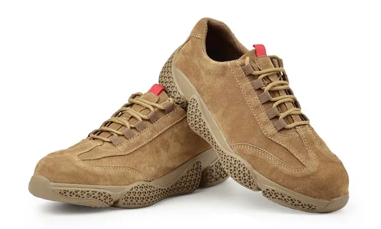 662 khaki Новая выставочная Рабочая защитная обувь Уличная Повседневная мужская обувь защитные стальные носочные Кроссовки рабочие ботинки - Цвет: 662 khaki